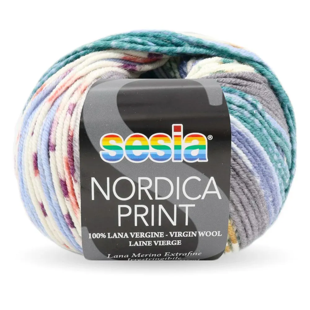 Sesia Nordica Prints - 8ply Italian Merino