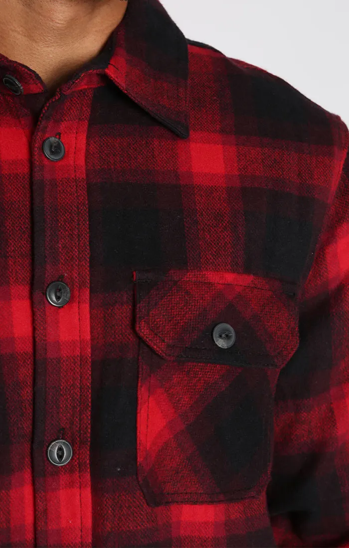 Sherpa Lined Brushed Flannel