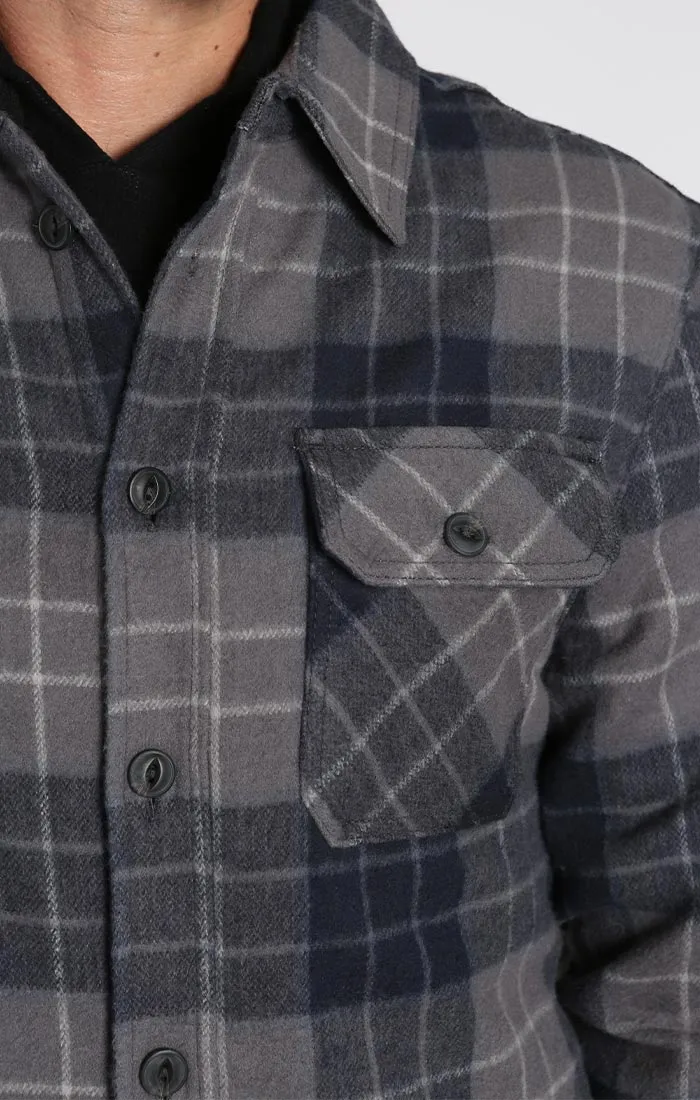 Sherpa Lined Brushed Flannel