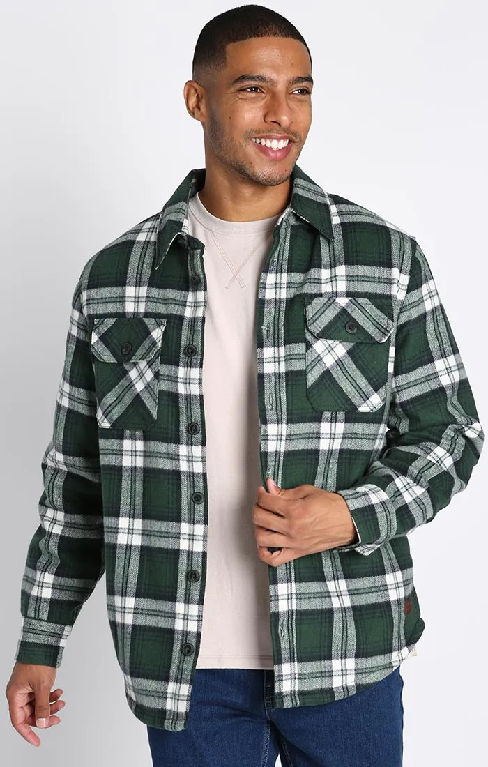 Sherpa Lined Brushed Flannel