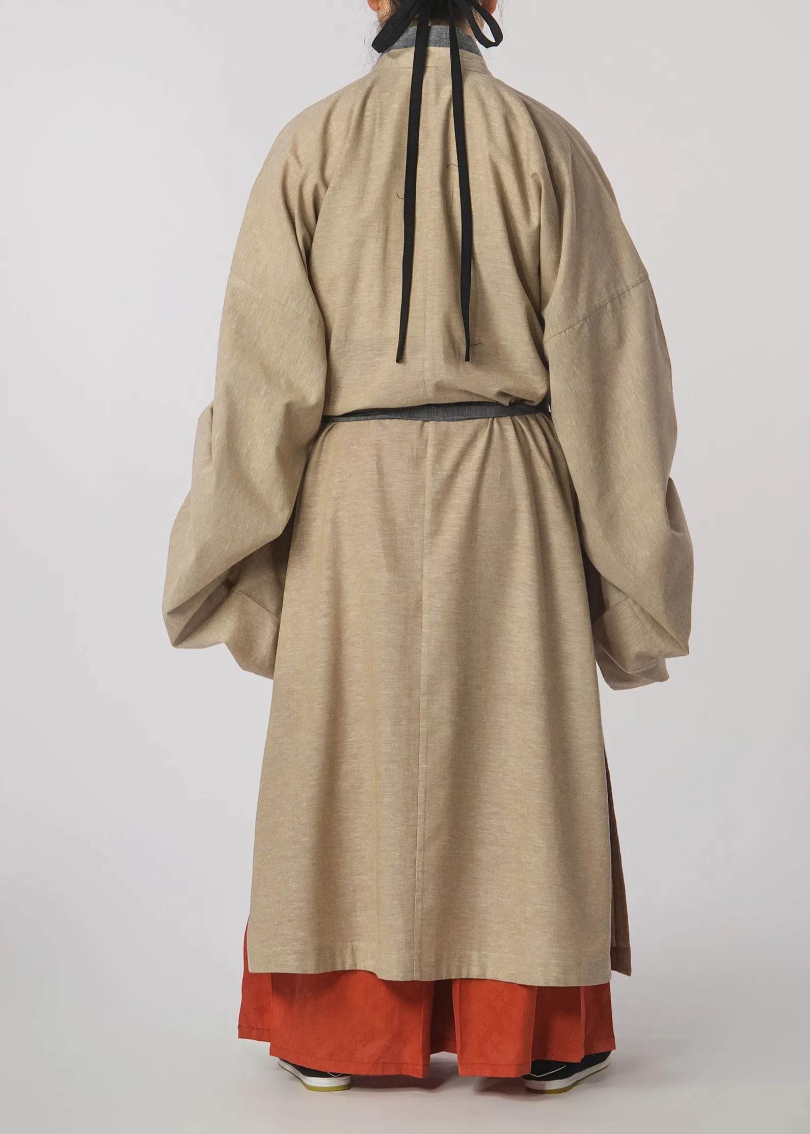 Shi Shu 士庶 Scholar & Commoner Men's & Unisex Song Ming Jiaoling Changshan Cross Collar Robe