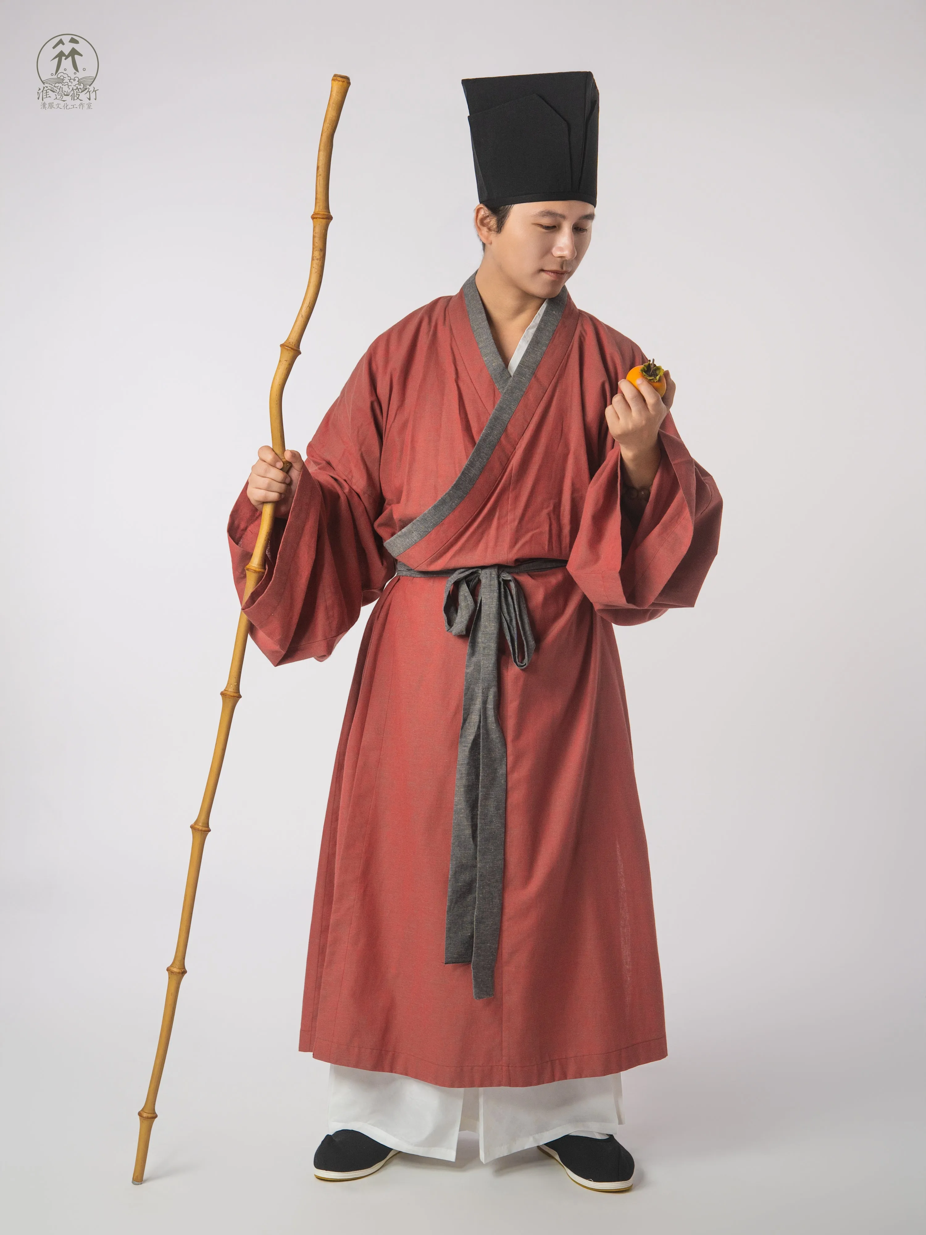 Shi Shu 士庶 Scholar & Commoner Men's & Unisex Song Ming Jiaoling Changshan Cross Collar Robe