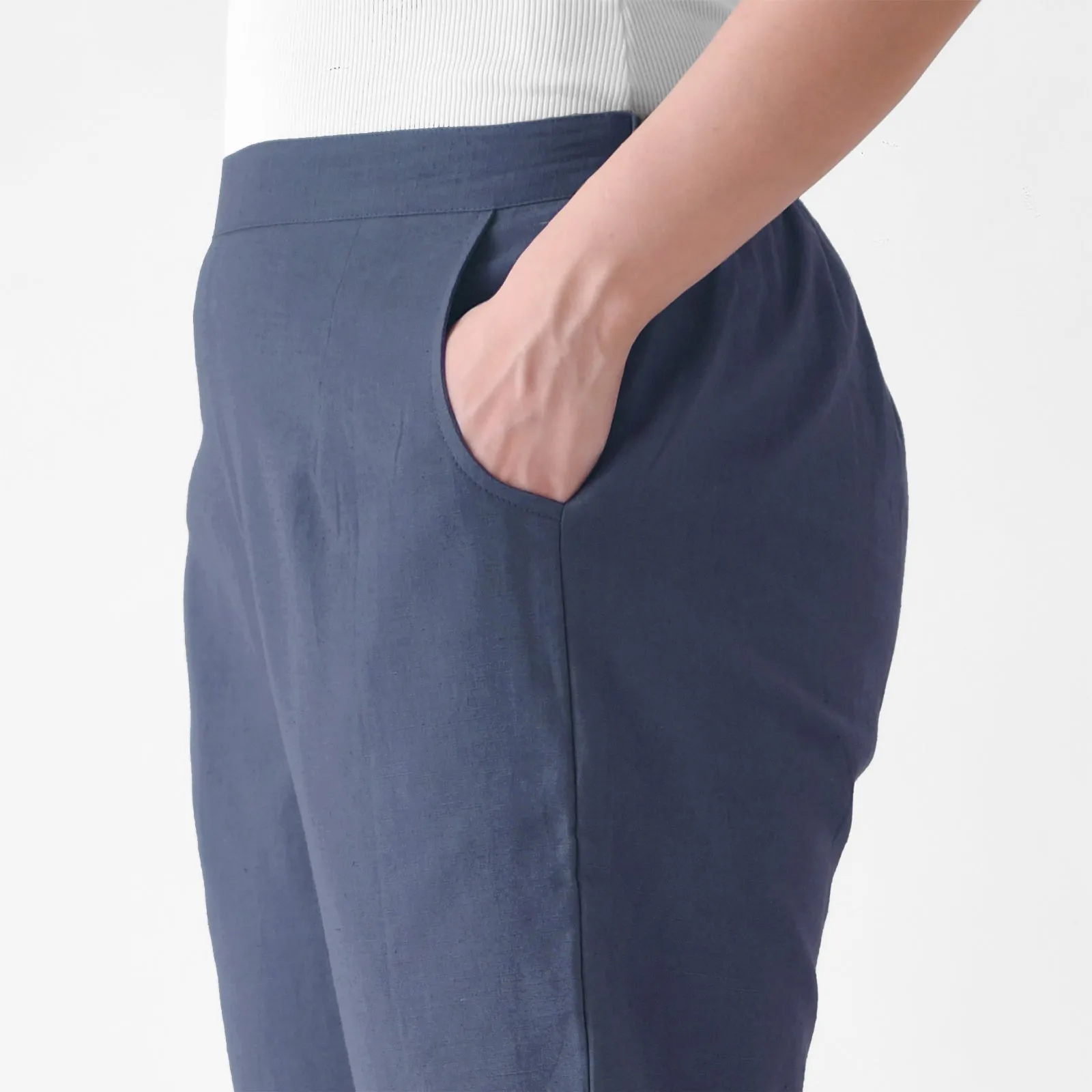 Slate Grey Cotton AMPM Pants