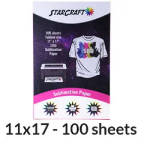 StarCraft Sublimation Paper 11" x 17" - 100 Pack