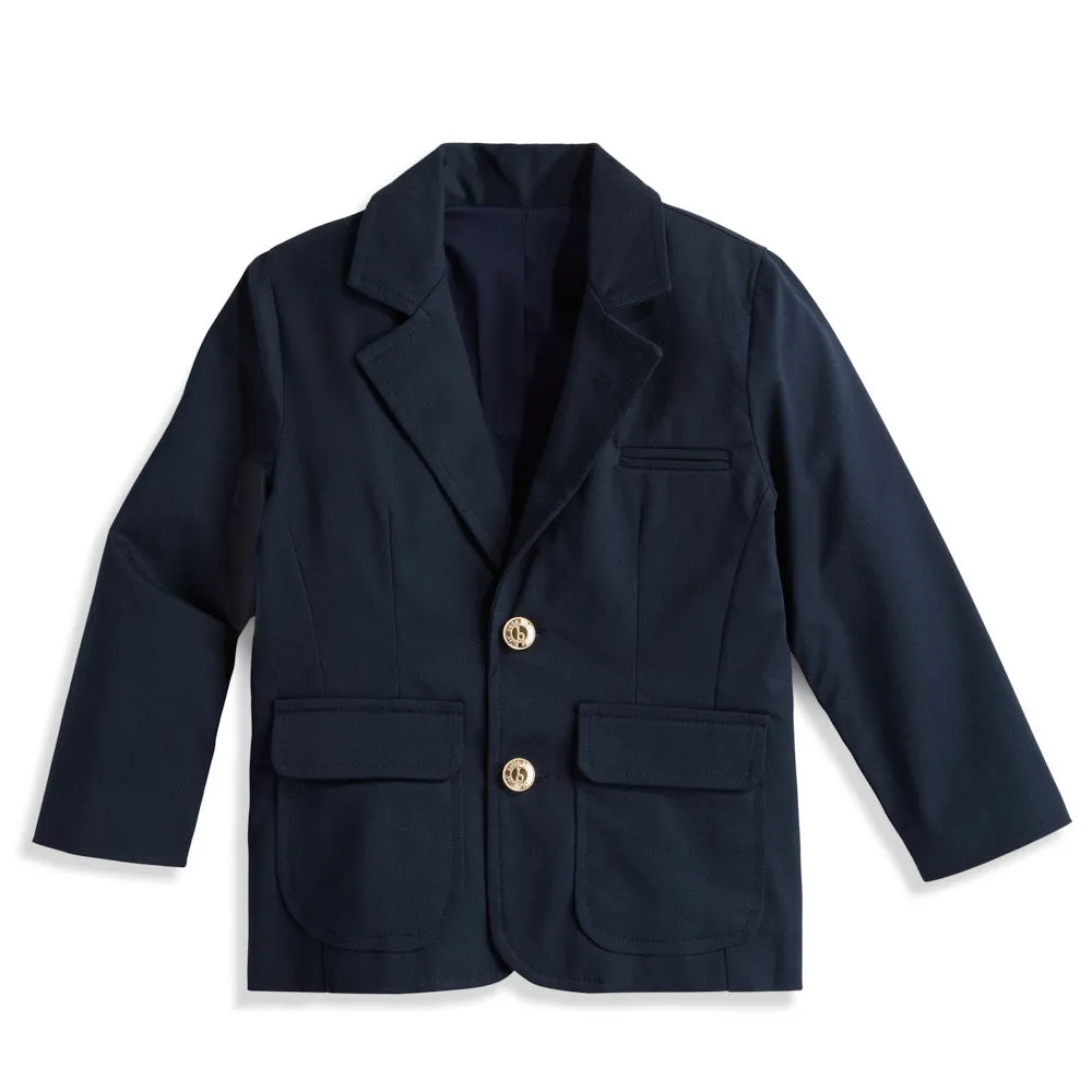 Stretch Twill Blazer -- Navy