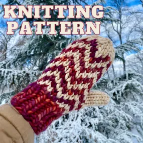 Super Find Your Way Mitts mitten knitting PATTERN