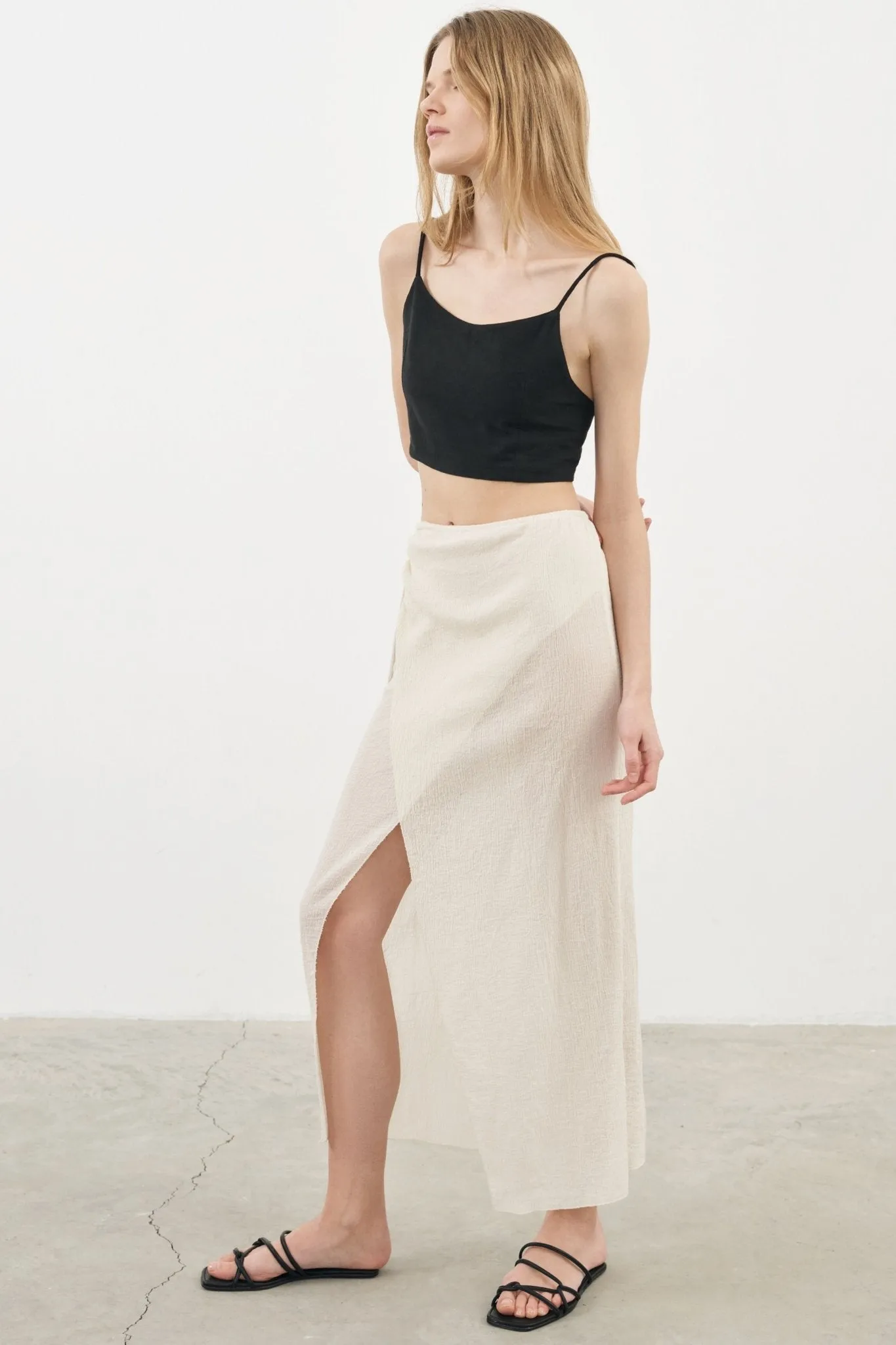 THE HAND LOOM Sia Skirt - Natural