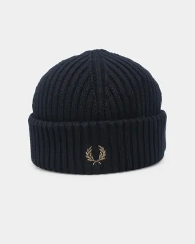 Tommy Jeans Short Ribbed Beanie Black