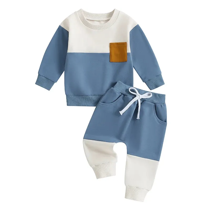 Trendy Toddler Sweatshirt And Pants Set