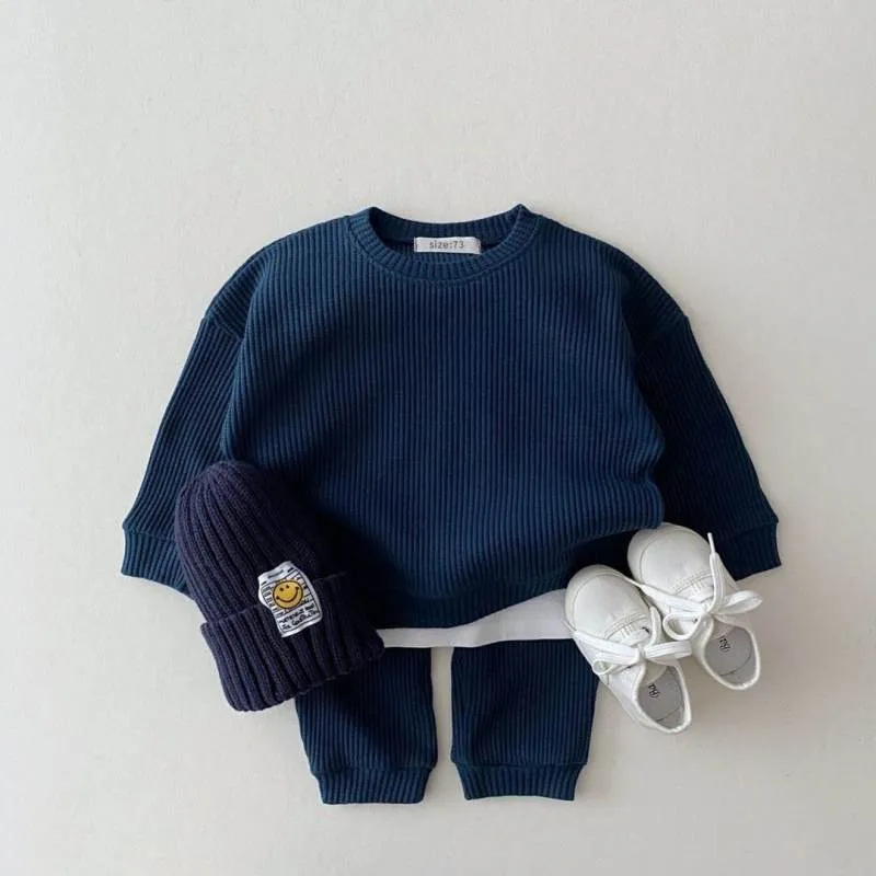 Two Piece Cotton Knit Sweater and Pants