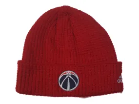 Washington Wizards Adidas YOUTH Red Acrylic Knit Cuffed Skull Beanie Hat Cap