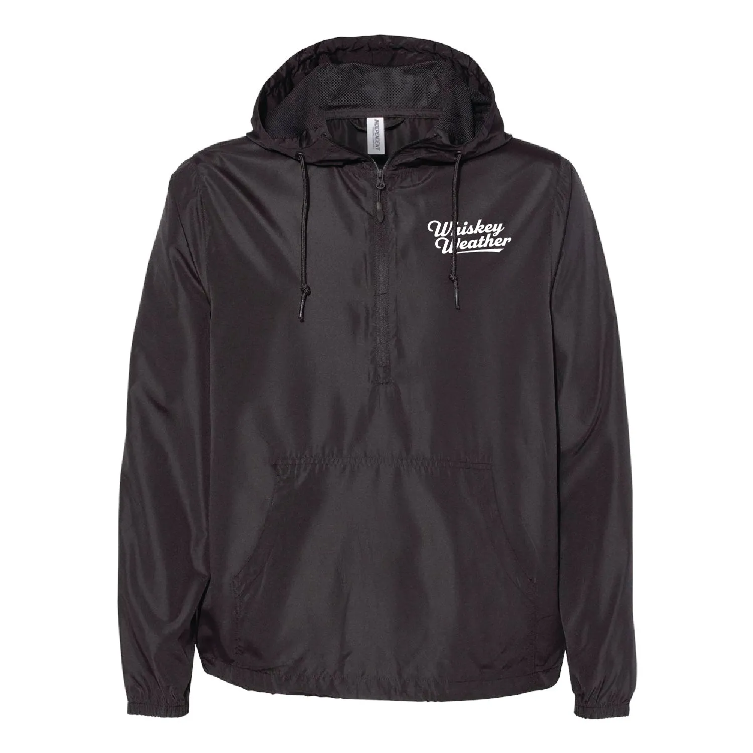 Whiskey Weather Unisex Lightweight Quarter-Zip Windbreaker Pullover Jacket