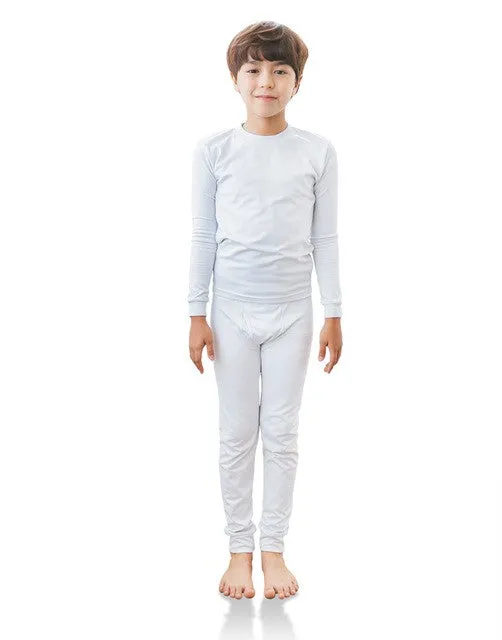 White Boys Aero Heat Thermal Pajama Set