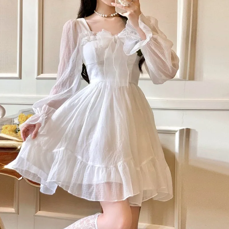 White Lace Princess Dress