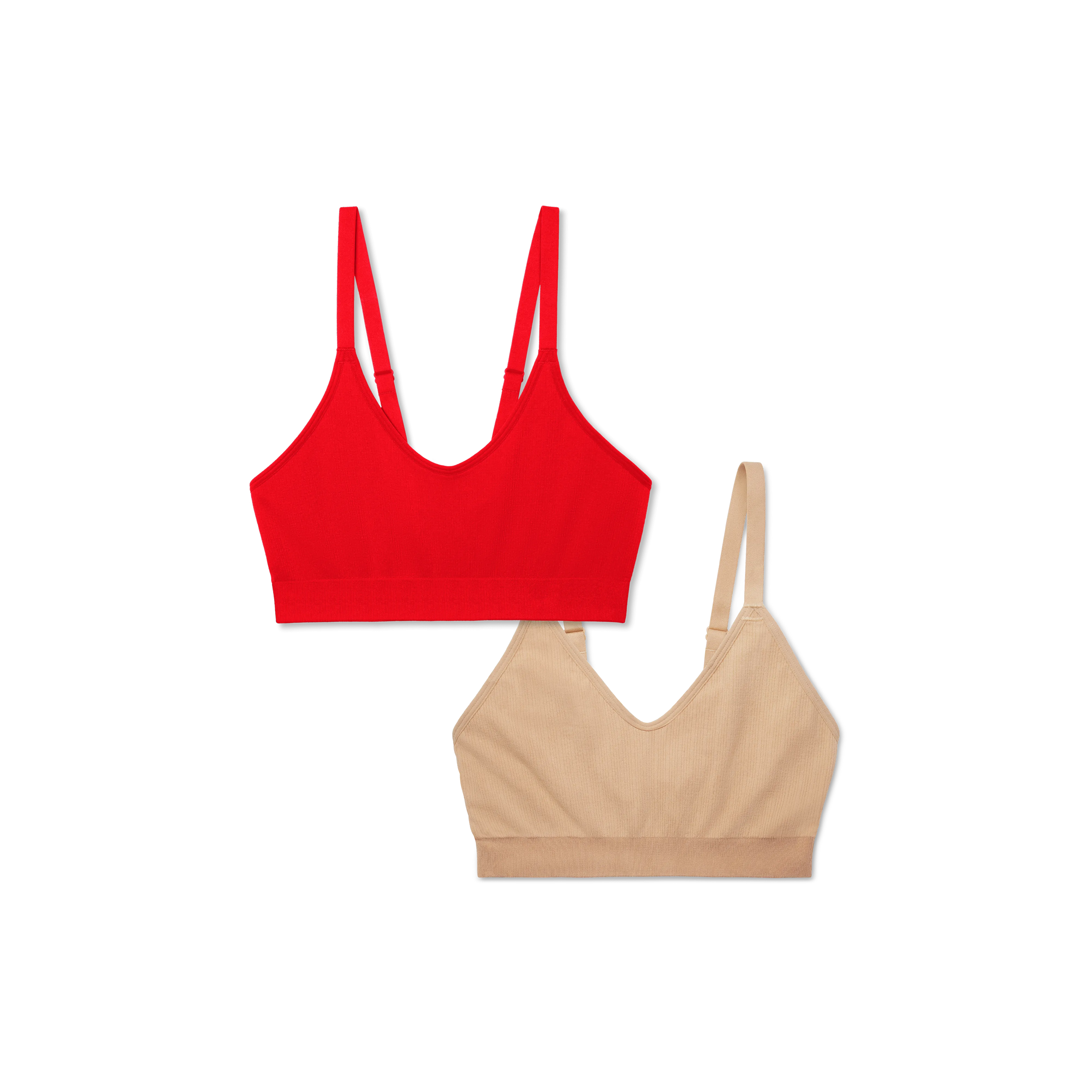 Women's Seamless Scoop Bralette 2-Pack