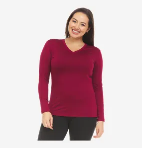 Women's V-Neck Thermal Top