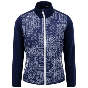 X TRENDYGOLF Womens Bandana Patchwork Cool Wool Jacket - SS24