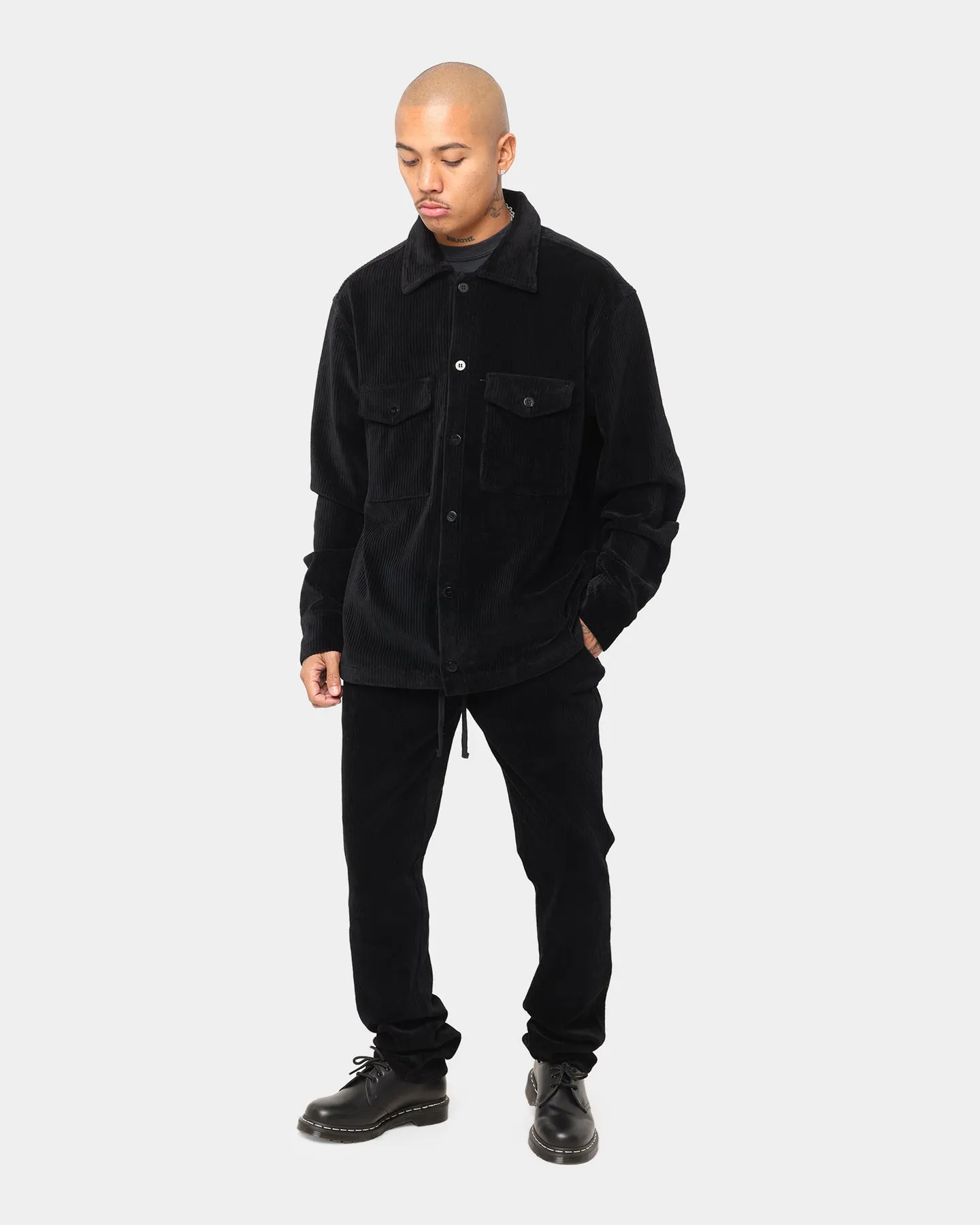 XXIII Duke Corduroy Shacket Black