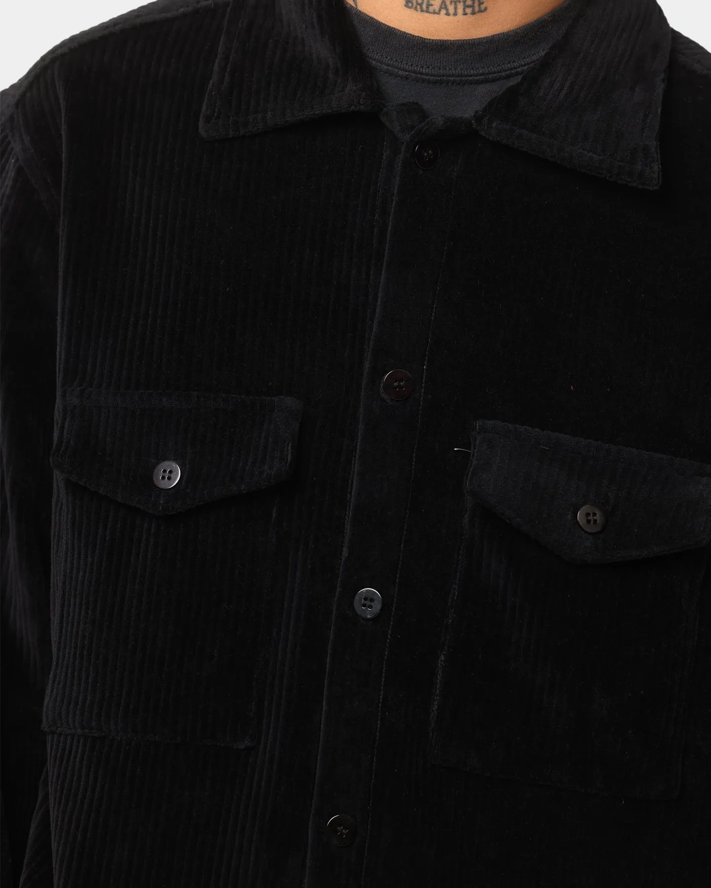 XXIII Duke Corduroy Shacket Black