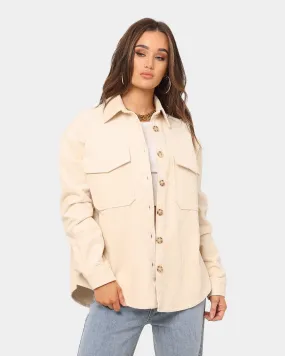 XXIII Women's Tori Corduroy Shacket Cream